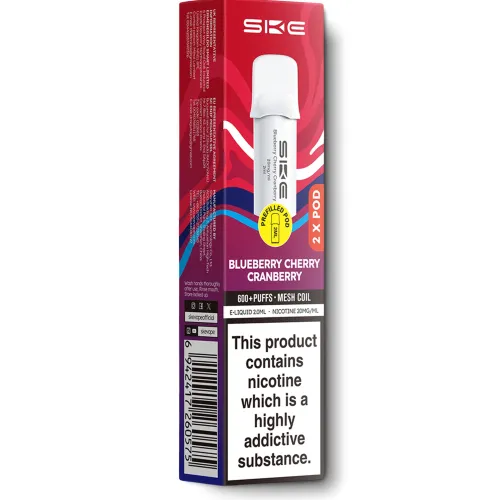 Outlet SKE Blueberry Cherry Cranberry 600 Pro Pods