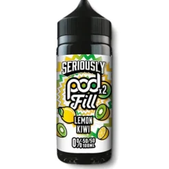 Best Seriously Lemon Kiwi Shortfill by Pod Fill X2