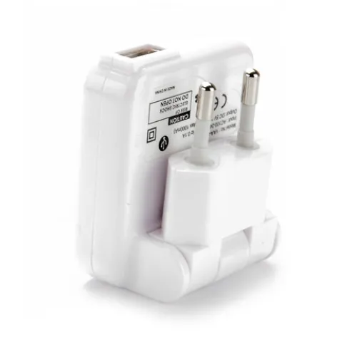 Veho 2-Pin USB Plug Adaptor by White