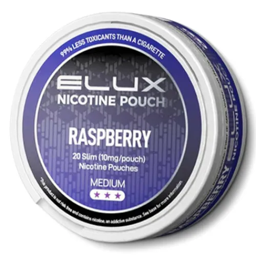 Clearance Elux Raspberry Nicotine Pouches by