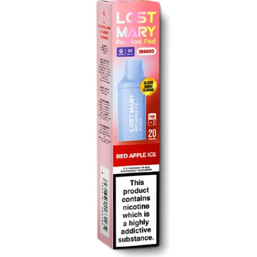 Online Lost Mary Red Apple Ice BM600 Prefilled Pods by