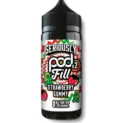 Sale Seriously Strawberry Gummy Shortfill by Pod Fill X2