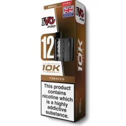 New IVG Tobacco Pro 12 Refill Pod by